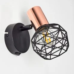 Hofstein Palmira Wandleuchte Schwarz, Kupferfarben, 1-flammig -Wandleuchten Verkauf palmira wandleuchte h3384367 7