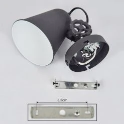 Hofstein Pany Wandleuchte Chrom, Schwarz, 1-flammig 14 Hofstein Pany Wandleuchte Chrom, Schwarz, 1-flammig -Wandleuchten Verkauf pany wandleuchte h3577219 4