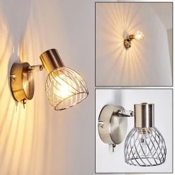 Hofstein Parado Wandleuchte Nickel-Matt, 1-flammig 37 Hofstein Parado Wandleuchte Nickel-Matt, 1-flammig -Wandleuchten Verkauf parado wandleuchte h3095171 do1 18