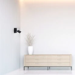 Paul Neuhaus Leuchten Paul Neuhaus PURE-MIRA Wandleuchte LED Schwarz, 2-flammig, Fernbedienung