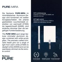 Paul Neuhaus Leuchten Paul Neuhaus PURE-MIRA Wandleuchte LED Schwarz, 2-flammig, Fernbedienung -Wandleuchten Verkauf paul neuhaus pure mira wandleuchte 9353 18 4