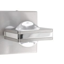 Paul Neuhaus Q-Serie Paul Neuhaus Q-Fisheye Wandleuchte LED Edelstahl, 2-flammig, Fernbedienung, Farbwechsler -Wandleuchten Verkauf paul neuhaus q fisheye wandleuchte 9115 55 11