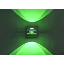 Paul Neuhaus Q-Serie Paul Neuhaus Q-Fisheye Wandleuchte LED Edelstahl, 2-flammig, Fernbedienung, Farbwechsler -Wandleuchten Verkauf paul neuhaus q fisheye wandleuchte 9115 55 4