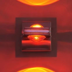 Paul Neuhaus Q-Serie Paul Neuhaus Q-Fisheye Wandleuchte LED Edelstahl, 2-flammig, Fernbedienung, Farbwechsler -Wandleuchten Verkauf paul neuhaus q fisheye wandleuchte 9115 55 5