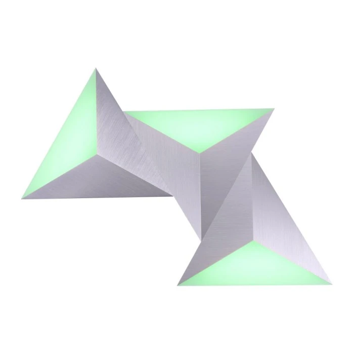 Paul Neuhaus Q-Serie Paul Neuhaus Q-TETRA MASTER Wandleuchte LED Nickel-Matt, 1-flammig, Fernbedienung, Farbwechsler 19 Paul Neuhaus Q-Serie Paul Neuhaus Q-TETRA MASTER Wandleuchte LED Nickel-Matt, 1-flammig, Fernbedienung, Farbwechsler – Bild 19