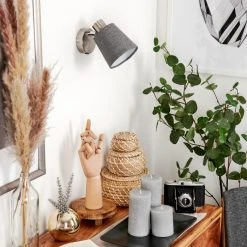 Hofstein Peralonso Wandleuchte Nickel-Matt, 1-flammig -Wandleuchten Verkauf peralonso wandleuchte h3579589 9