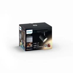 Philips Leuchten Philips Hue White Ambiance Runner Wandspot Basis LED Schwarz, 1-flammig -Wandleuchten Verkauf philips hue white ambiance runner wandspot basis 8718696175354 9