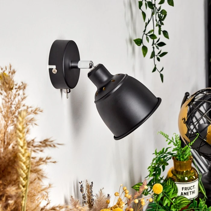 Hofstein Pistrino Wandleuchte Chrom, Schwarz, 1-flammig 12 Hofstein Pistrino Wandleuchte Chrom, Schwarz, 1-flammig - Image 12