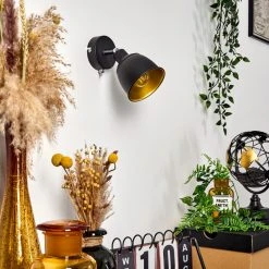 Hofstein Pistrino Wandleuchte Chrom, Schwarz, 1-flammig 27 Hofstein Pistrino Wandleuchte Chrom, Schwarz, 1-flammig -Wandleuchten Verkauf pistrino wandleuchte h3017852 13