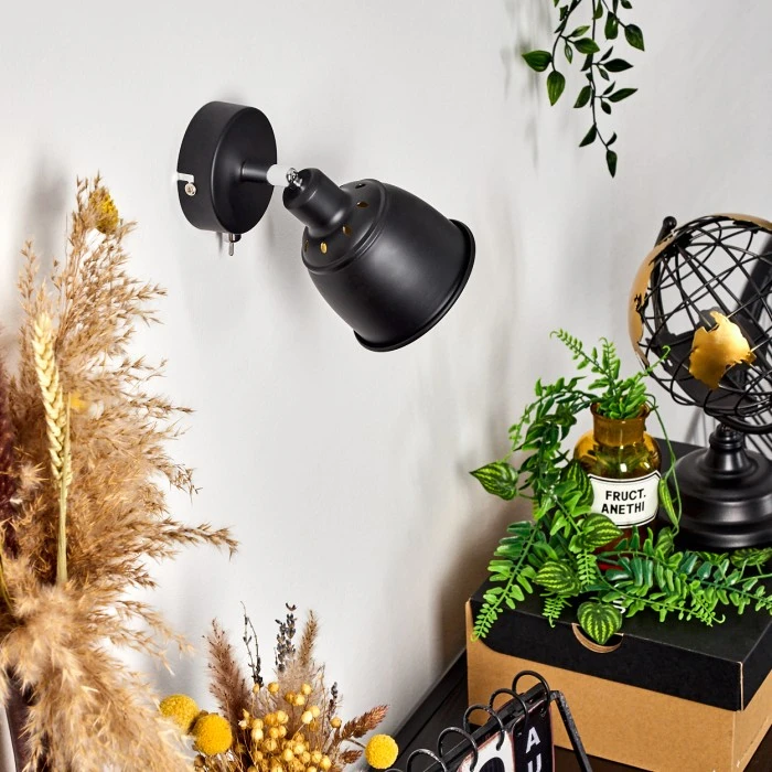 Hofstein Pistrino Wandleuchte Chrom, Schwarz, 1-flammig 10 Hofstein Pistrino Wandleuchte Chrom, Schwarz, 1-flammig - Image 10