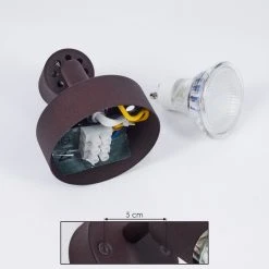 Hofstein Planes Wandleuchte LED Rostfarben, 1-flammig -Wandleuchten Verkauf planes wandleuchte h3383681 4