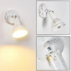 Hofstein Polmak Wandspot Weiß, Gold, 1-flammig -Wandleuchten Verkauf polmak wandspot h3092323 do1 18