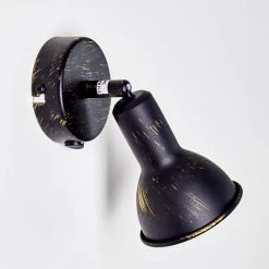 Hofstein Polmak Wandspot Schwarz-Gold, 1-flammig 36 Hofstein Polmak Wandspot Schwarz-Gold, 1-flammig -Wandleuchten Verkauf polmak wandspot h3092347 do1 15