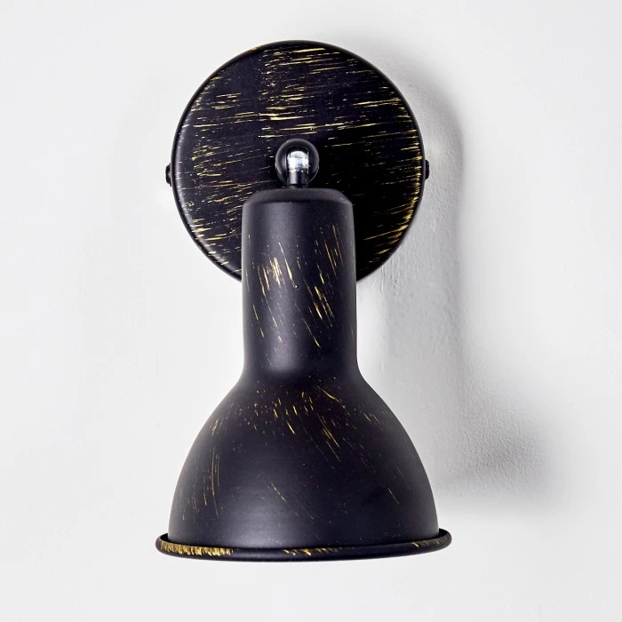 Hofstein Polmak Wandspot Schwarz-Gold, 1-flammig 17 Hofstein Polmak Wandspot Schwarz-Gold, 1-flammig - Image 17