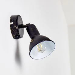 Hofstein Polmak Wandspot Schwarz-Gold, 1-flammig 40 Hofstein Polmak Wandspot Schwarz-Gold, 1-flammig -Wandleuchten Verkauf polmak wandspot h3092347 do1 19