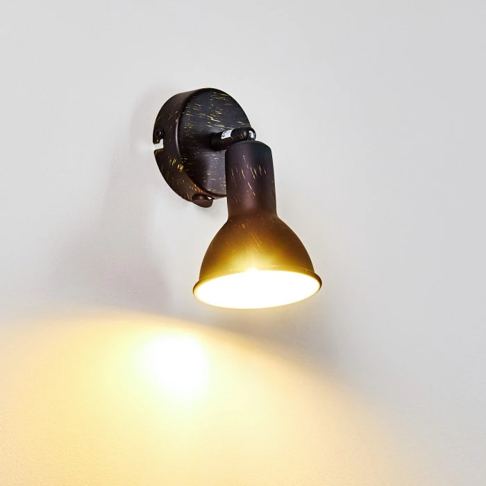 Hofstein Polmak Wandspot Schwarz-Gold, 1-flammig 3 Hofstein Polmak Wandspot Schwarz-Gold, 1-flammig - Image 3