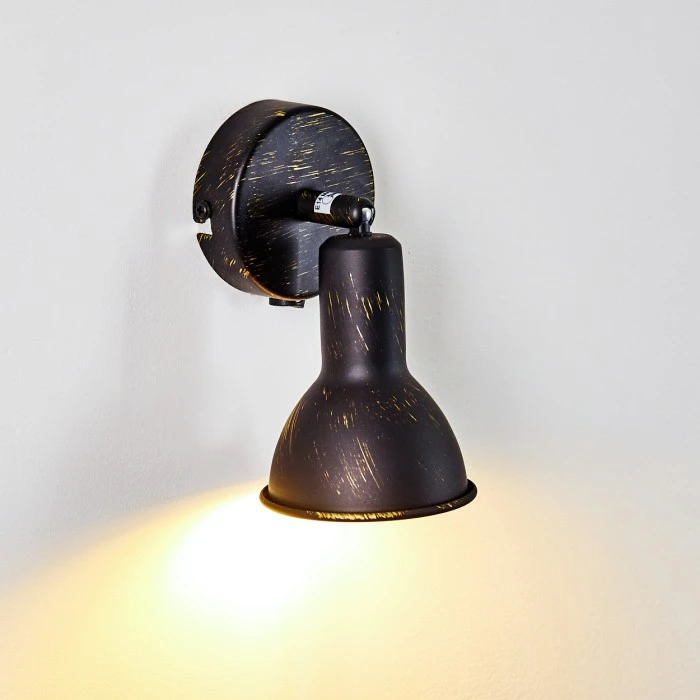 Hofstein Polmak Wandspot Schwarz-Gold, 1-flammig 10 Hofstein Polmak Wandspot Schwarz-Gold, 1-flammig - Image 10