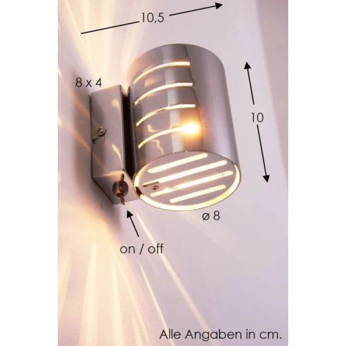 Hofstein Ponte Wandleuchte Chrom, 1-flammig 2 Hofstein Ponte Wandleuchte Chrom, 1-flammig - Image 2