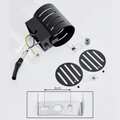 Hofstein Ponte Wandleuchte Schwarz, 1-flammig -Wandleuchten Verkauf ponte wandleuchte h3398784 4