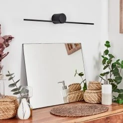 Hofstein Puharila Spiegelleuchte LED Schwarz, 1-flammig -Wandleuchten Verkauf puharila spiegelleuchte h3653685 4