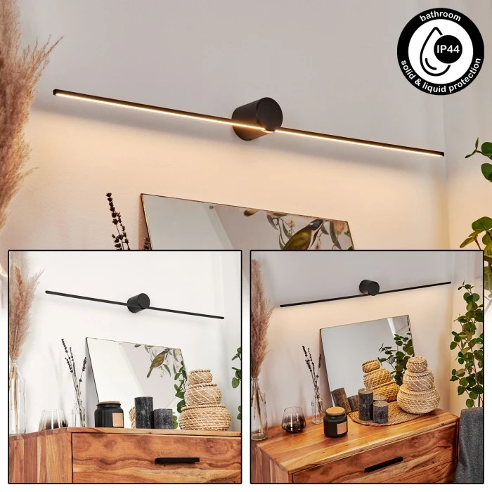 Hofstein Puharila Wandleuchte LED Schwarz, 1-flammig 1 Hofstein Puharila Wandleuchte LED Schwarz, 1-flammig