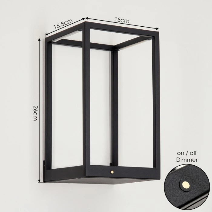 Hofstein Ranquille Wandleuchte LED Schwarz, Weiß, 2-flammig 4 Hofstein Ranquille Wandleuchte LED Schwarz, Weiß, 2-flammig - Image 4