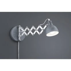 Reality SCISSOR Wandleuchte Grau, 1-flammig
