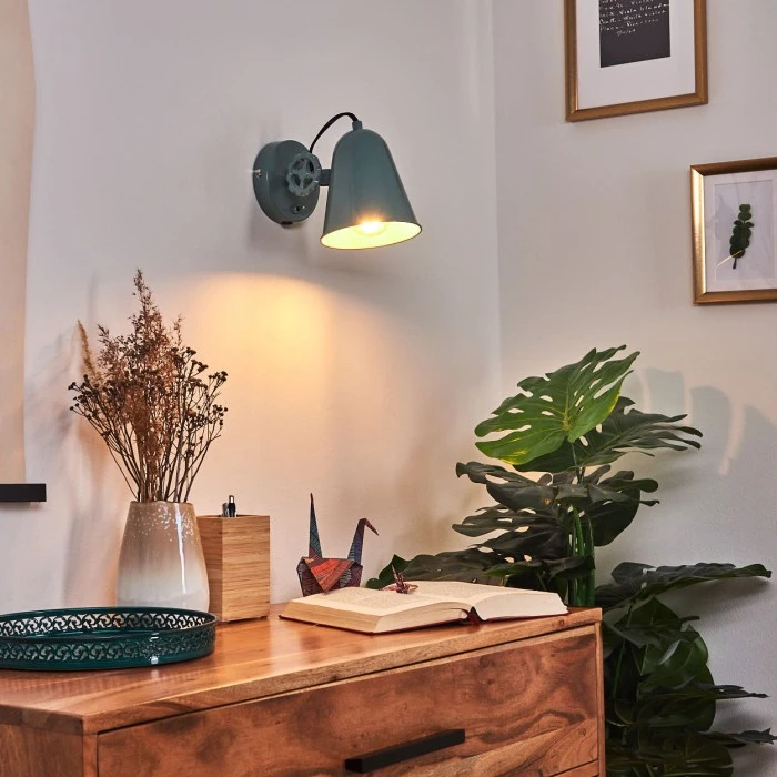 Hofstein Red Wandleuchte Türkis, 1-flammig 1 Hofstein Red Wandleuchte Türkis, 1-flammig