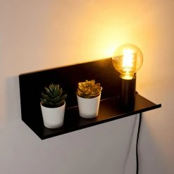 Hofstein Reftele Wandleuchte Schwarz, 1-flammig -Wandleuchten Verkauf reftele wandleuchte h3363201 2