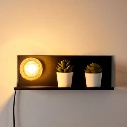 Hofstein Reftele Wandleuchte Schwarz, 1-flammig -Wandleuchten Verkauf reftele wandleuchte h3363201 4