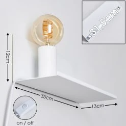 Hofstein Reftele Wandleuchte Weiß, 1-flammig -Wandleuchten Verkauf reftele wandleuchte h3363218 1