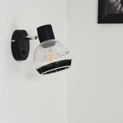 Hofstein Revsbotn Wandleuchte Chrom, Schwarz, 1-flammig -Wandleuchten Verkauf revsbotn wandleuchte h3442937 5