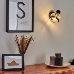 Hofstein Revsbotn Wandleuchte Chrom, Schwarz, 1-flammig -Wandleuchten Verkauf revsbotn wandleuchte h3442937 6