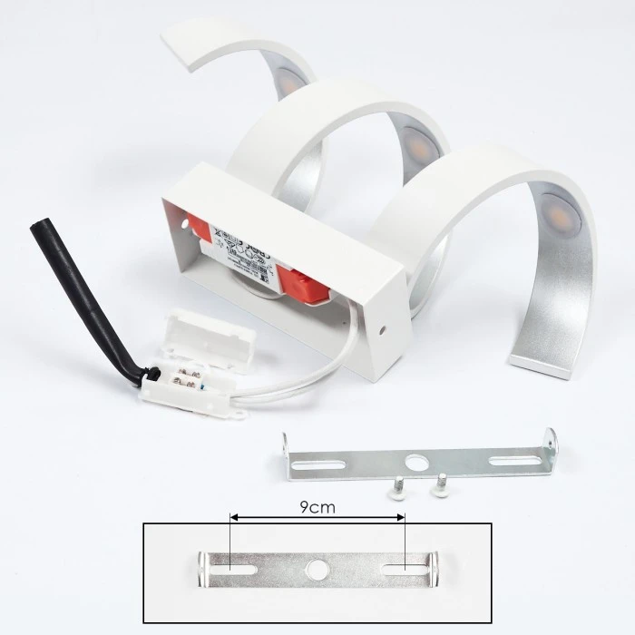 Hofstein Rezat Wandleuchte LED Weiß, 3-flammig 5 Hofstein Rezat Wandleuchte LED Weiß, 3-flammig - Image 5