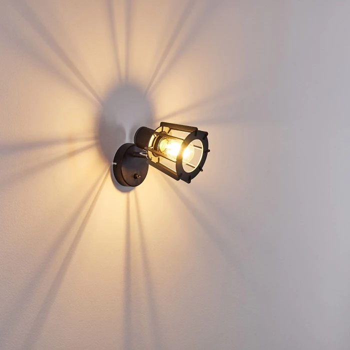 Hofstein Rieti Wandleuchte Schwarz, 1-flammig 11 Hofstein Rieti Wandleuchte Schwarz, 1-flammig - Image 11