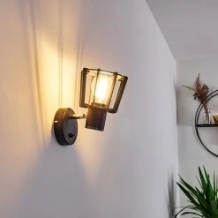 Hofstein Rieti Wandleuchte Schwarz, 1-flammig 35 Hofstein Rieti Wandleuchte Schwarz, 1-flammig -Wandleuchten Verkauf rieti wandleuchte h3330647 11