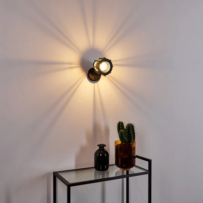 Hofstein Rieti Wandleuchte Schwarz, 1-flammig 14 Hofstein Rieti Wandleuchte Schwarz, 1-flammig - Image 14