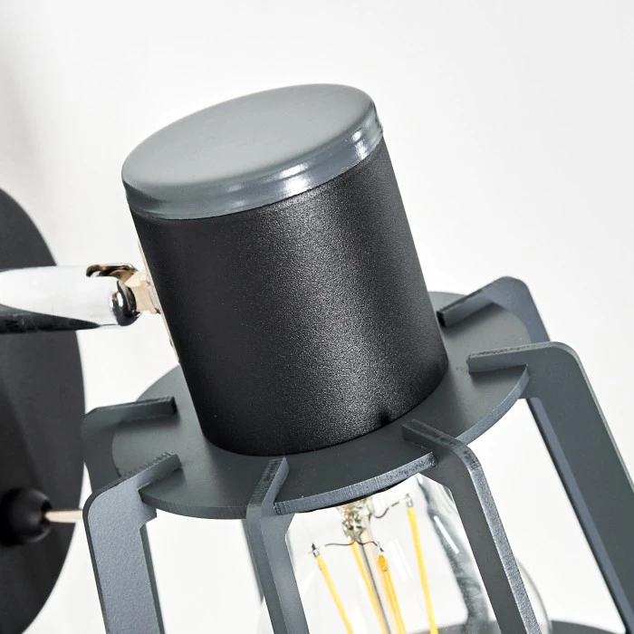 Hofstein Rieti Wandleuchte Schwarz, 1-flammig 15 Hofstein Rieti Wandleuchte Schwarz, 1-flammig - Image 15