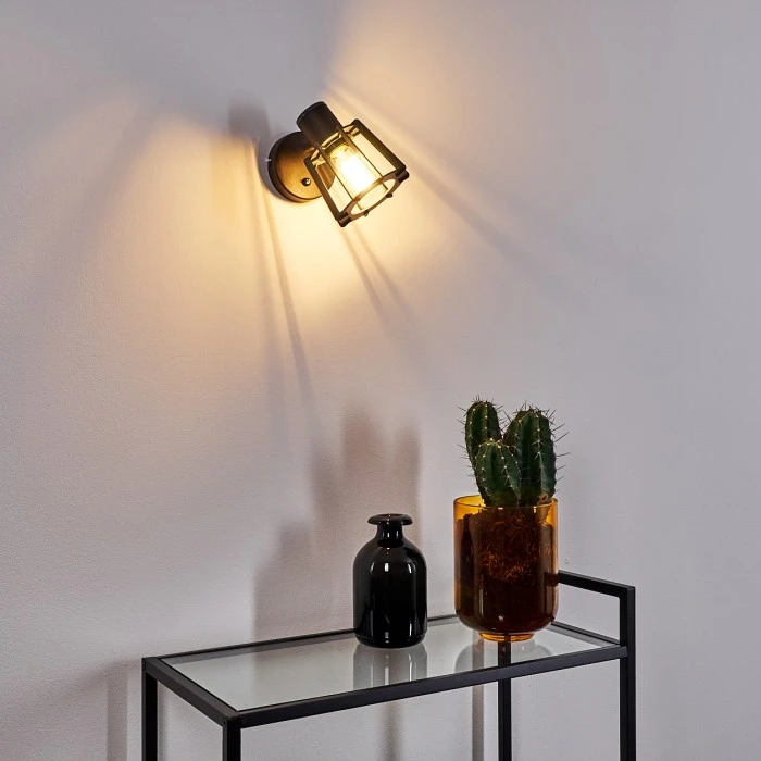 Hofstein Rieti Wandleuchte Schwarz, 1-flammig 19 Hofstein Rieti Wandleuchte Schwarz, 1-flammig - Image 19