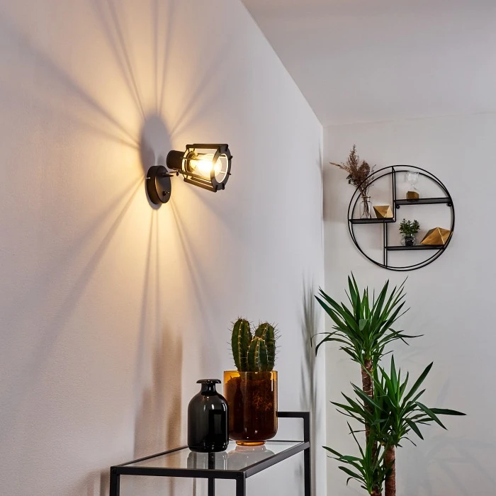 Hofstein Rieti Wandleuchte Schwarz, 1-flammig 20 Hofstein Rieti Wandleuchte Schwarz, 1-flammig - Image 20