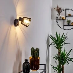 Hofstein Rieti Wandleuchte Schwarz, 1-flammig 44 Hofstein Rieti Wandleuchte Schwarz, 1-flammig -Wandleuchten Verkauf rieti wandleuchte h3330647 20