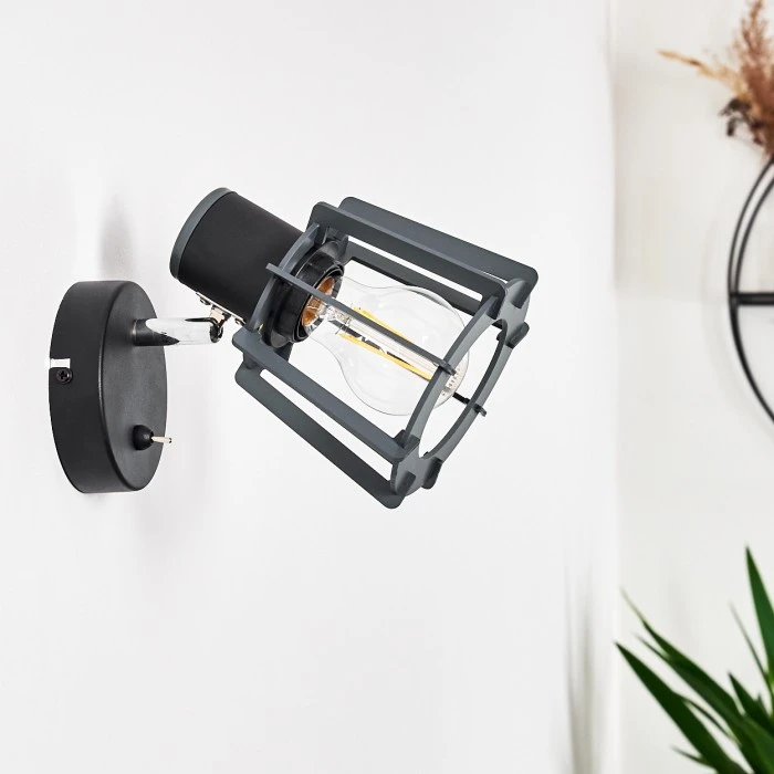 Hofstein Rieti Wandleuchte Schwarz, 1-flammig 9 Hofstein Rieti Wandleuchte Schwarz, 1-flammig - Image 9