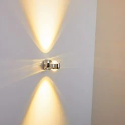 Hofstein Rio Wandleuchte LED Chrom, 2-flammig -Wandleuchten Verkauf rio wandleuchte h166513 15