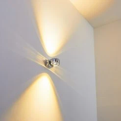 Hofstein Rio Wandleuchte LED Chrom, 2-flammig -Wandleuchten Verkauf rio wandleuchte h166513 16