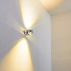 Hofstein Rio Wandleuchte LED Chrom, 2-flammig -Wandleuchten Verkauf rio wandleuchte h166513 3