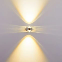 Hofstein Rio Wandleuchte LED Chrom, 2-flammig -Wandleuchten Verkauf rio wandleuchte h166513 4