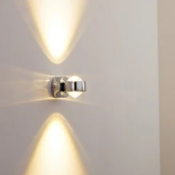 Hofstein Rio Wandleuchte LED Chrom, 2-flammig -Wandleuchten Verkauf rio wandleuchte h166513 5