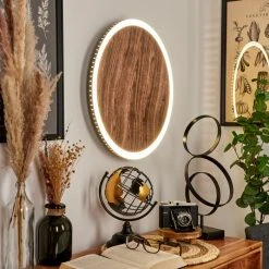 Hofstein Rocha Wandleuchte LED Schwarz, Braun, Holzoptik, 1-flammig 18 Hofstein Rocha Wandleuchte LED Schwarz, Braun, Holzoptik, 1-flammig -Wandleuchten Verkauf rocha wandleuchte h3459690 6