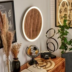 Hofstein Rocha Wandleuchte LED Schwarz, Braun, Holzoptik, 1-flammig 20 Hofstein Rocha Wandleuchte LED Schwarz, Braun, Holzoptik, 1-flammig -Wandleuchten Verkauf rocha wandleuchte h3459690 8