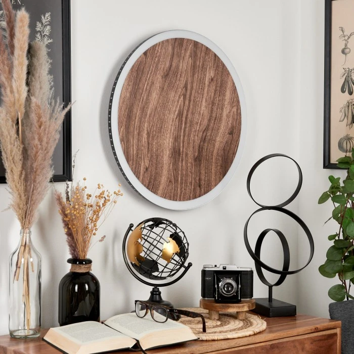 Hofstein Rocha Wandleuchte LED Schwarz, Braun, Holzoptik, 1-flammig 10 Hofstein Rocha Wandleuchte LED Schwarz, Braun, Holzoptik, 1-flammig - Image 10